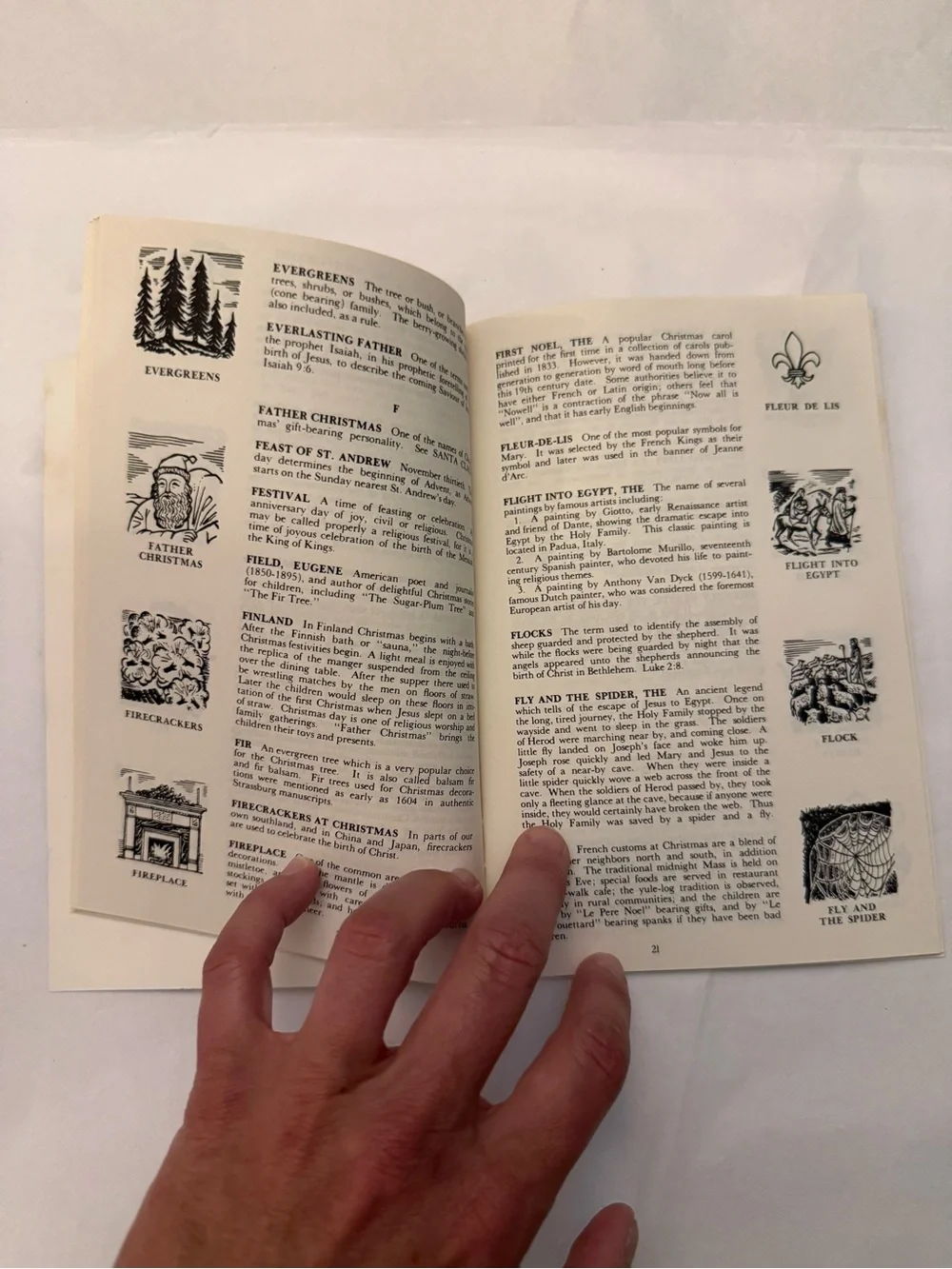 VTG Christmas Dictionary - Green and Red Holiday Book